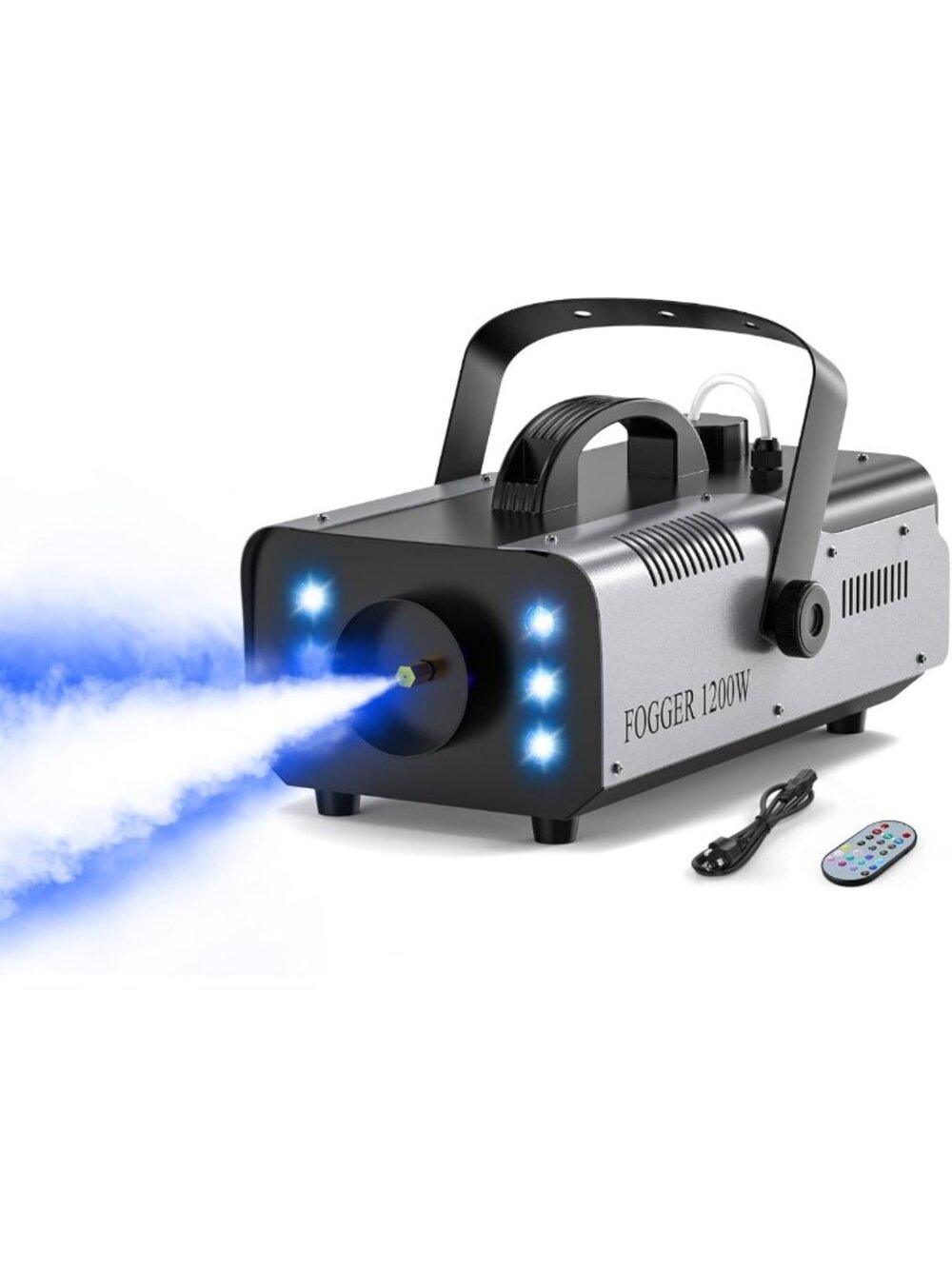 1200W RGB Fog Machine with 6 LED Lights - Perfect for Parties, Weddings & Events